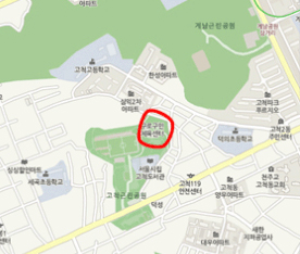 Location of physical training center for Guro-residents