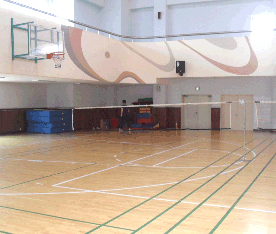 Second floor, indoor physical training center (Basketball court)