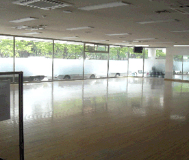 Aerobic center on the first floor