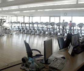 First floor, weight training center