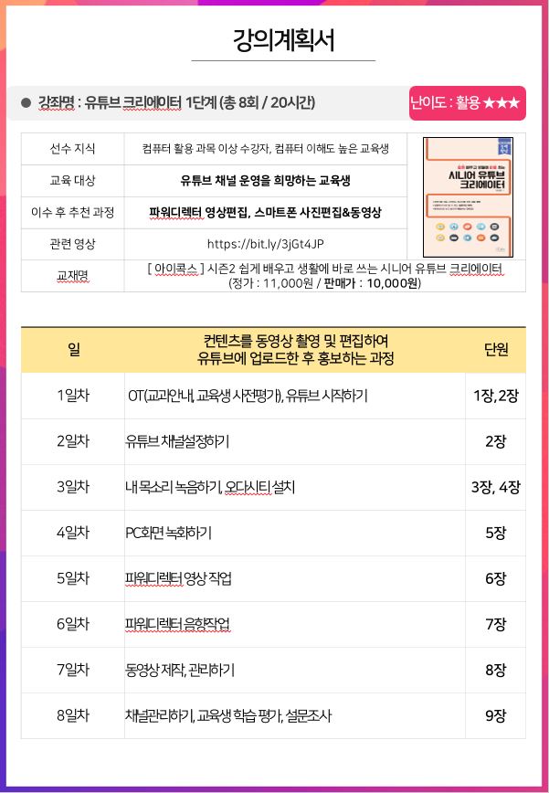 구로문화원2_유튜브 크리에이터 1단계